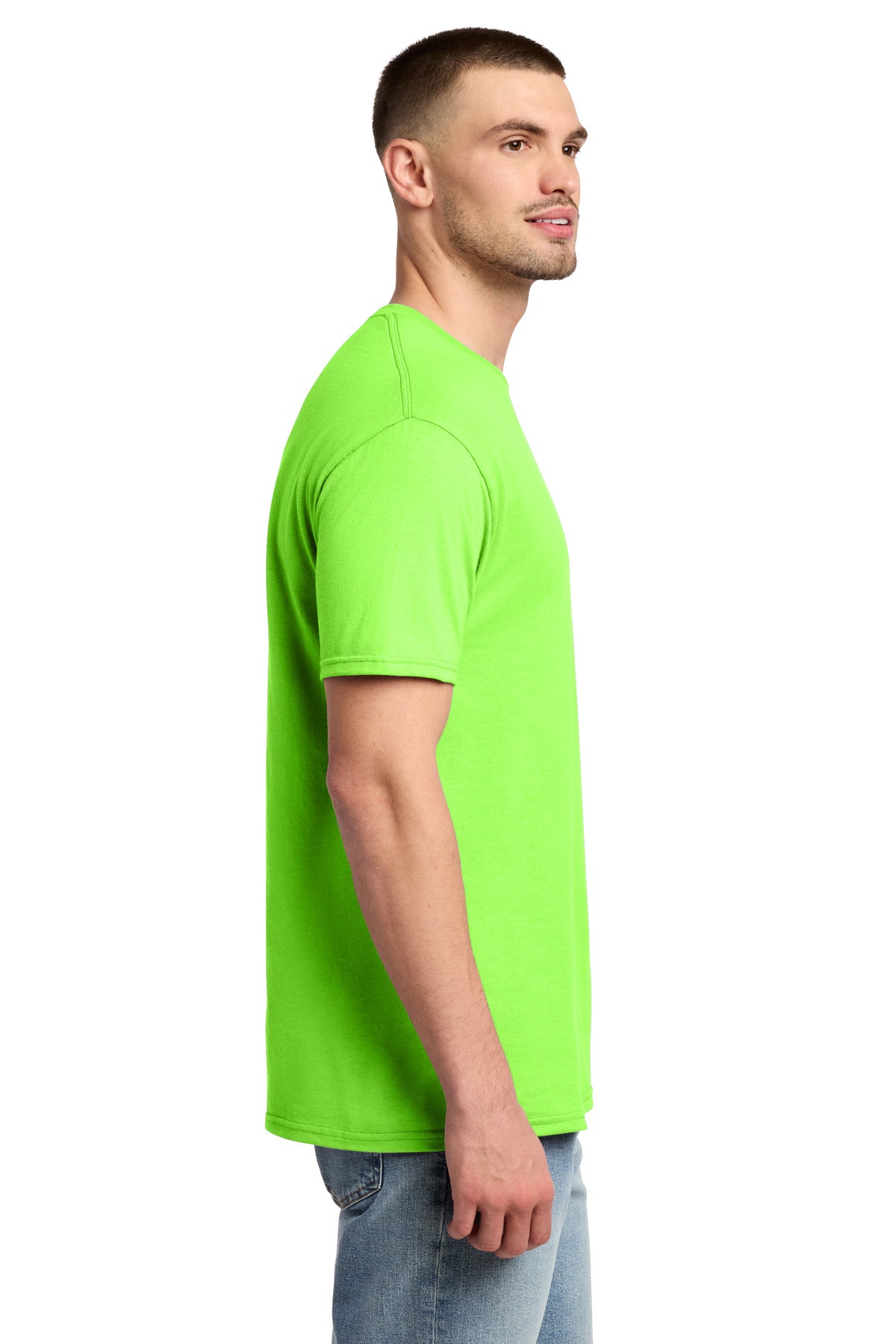 Jerzees - Dri-Power 50/50 Cotton/Poly T-Shirt. 29M - Neon Green - side