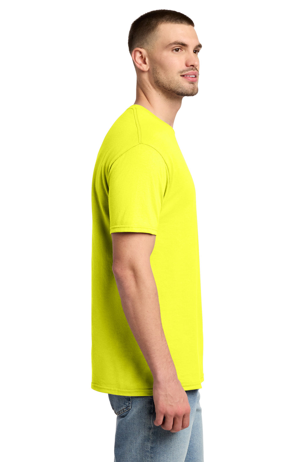 Jerzees - Dri-Power 50/50 Cotton/Poly T-Shirt. 29M - Neon Yellow - side