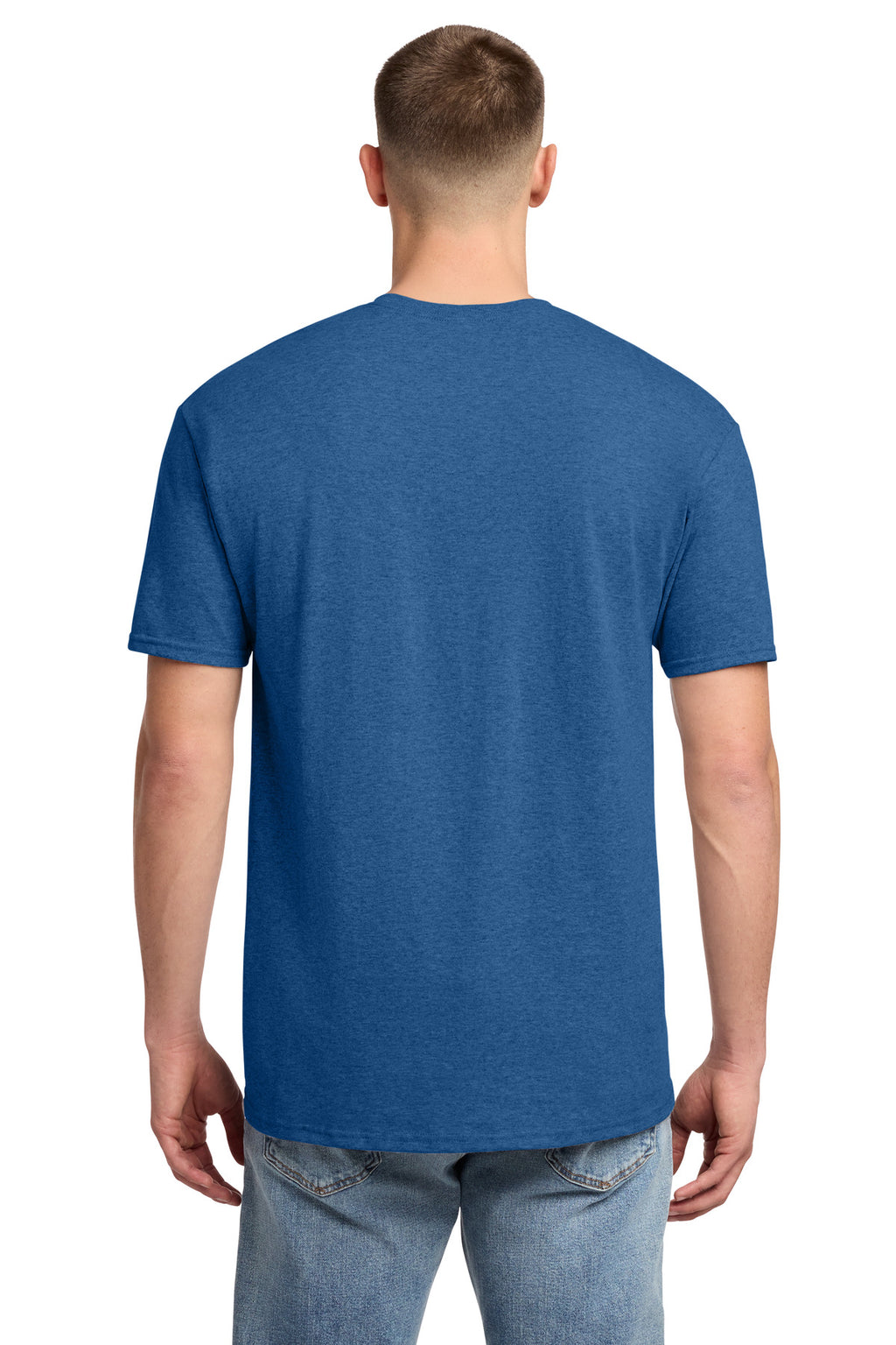 Jerzees - Dri-Power 50/50 Cotton/Poly T-Shirt. 29M - Retro Heather Royal - back