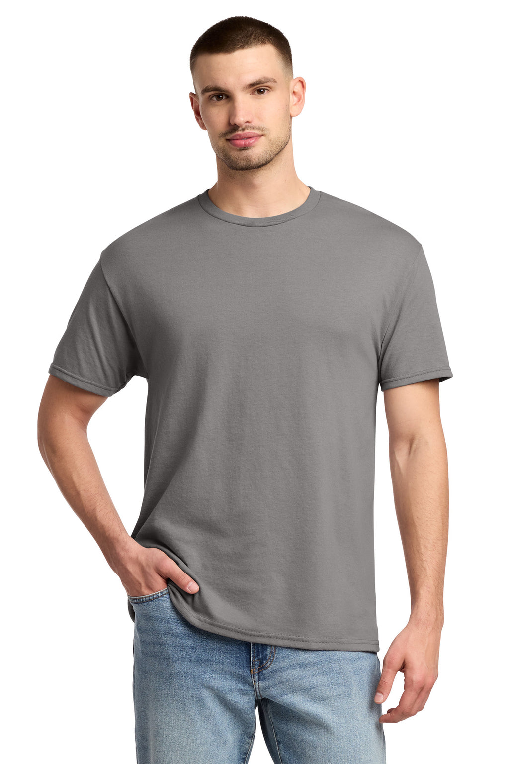 Jerzees - Dri-Power 50/50 Cotton/Poly T-Shirt. 29M - Rock - front