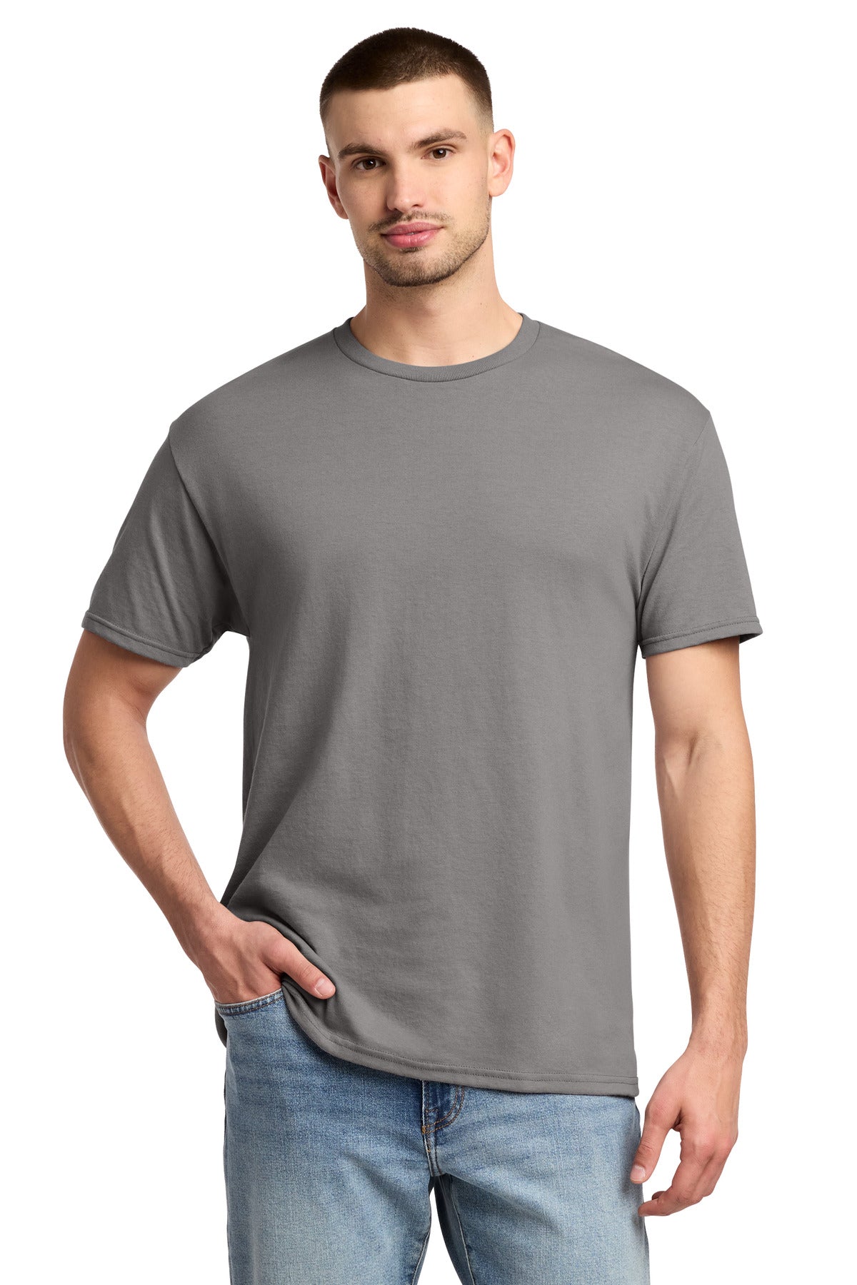 Jerzees - Dri-Power 50/50 Cotton/Poly T-Shirt. 29M - Rock - front
