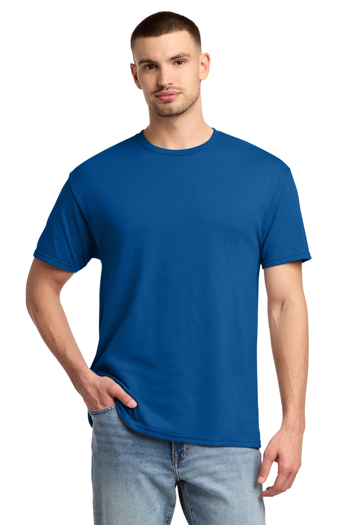 Jerzees - Dri-Power 50/50 Cotton/Poly T-Shirt. 29M - Royal - front