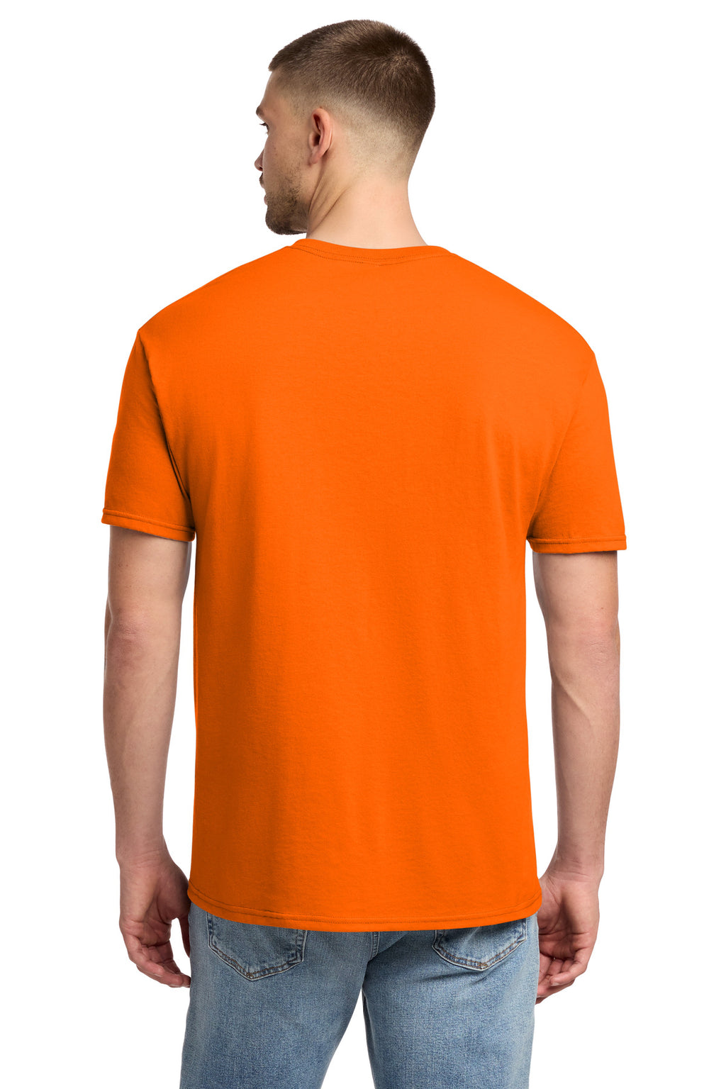 Jerzees - Dri-Power 50/50 Cotton/Poly T-Shirt. 29M - Safety Orange - back