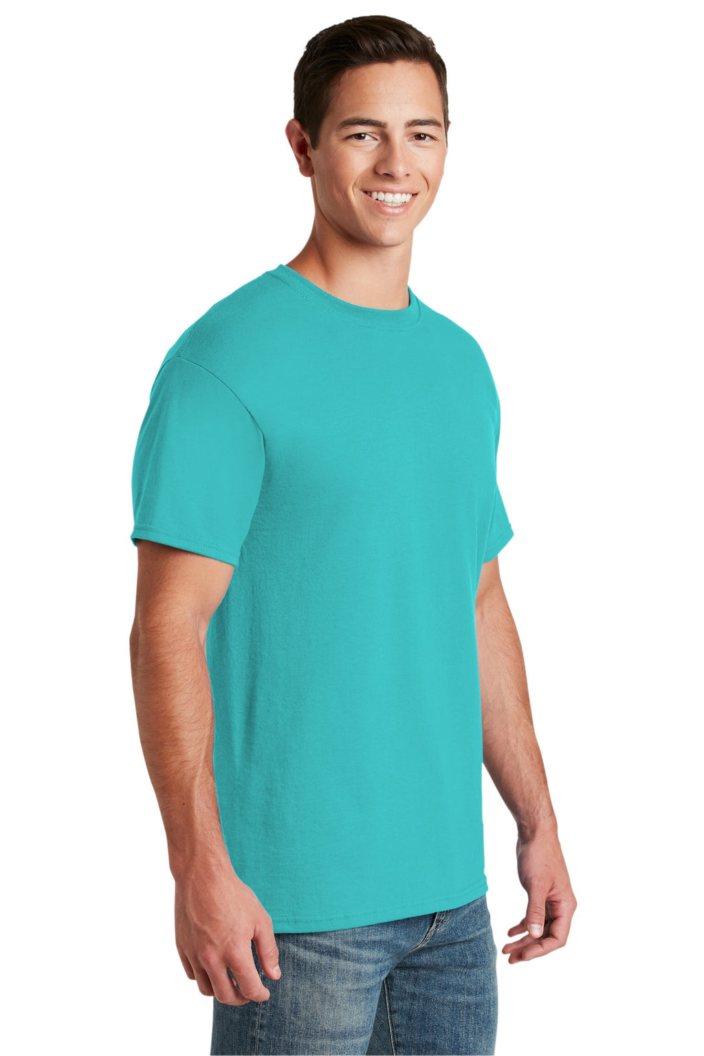 Jerzees - Dri-Power 50/50 Cotton/Poly T-Shirt. 29M - Scuba Blue - three_q