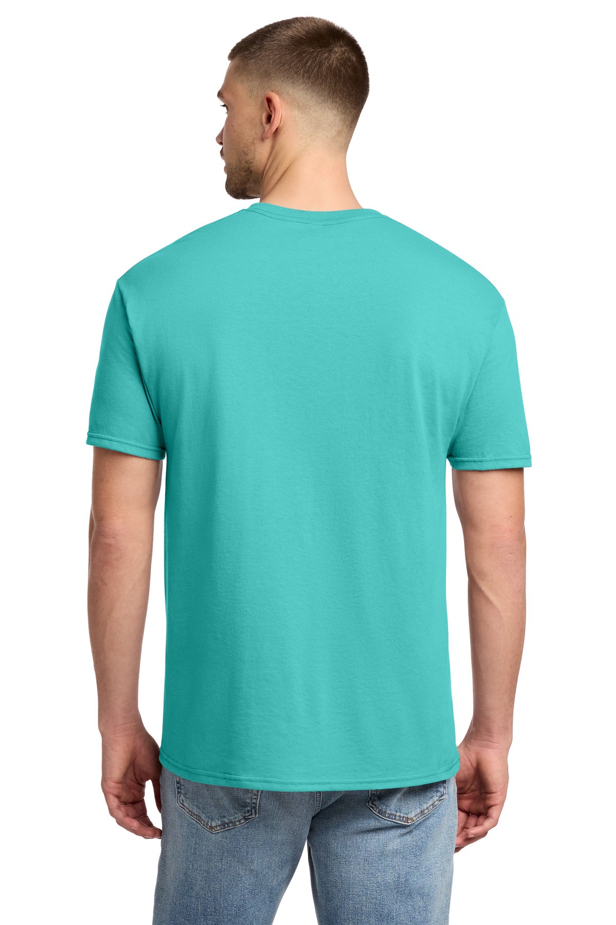 Jerzees - Dri-Power 50/50 Cotton/Poly T-Shirt. 29M - Scuba Blue - back