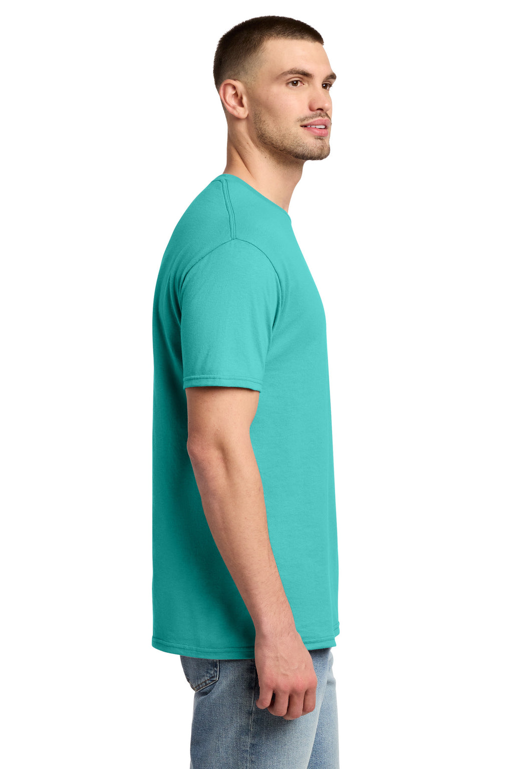 Jerzees - Dri-Power 50/50 Cotton/Poly T-Shirt. 29M - Scuba Blue - side