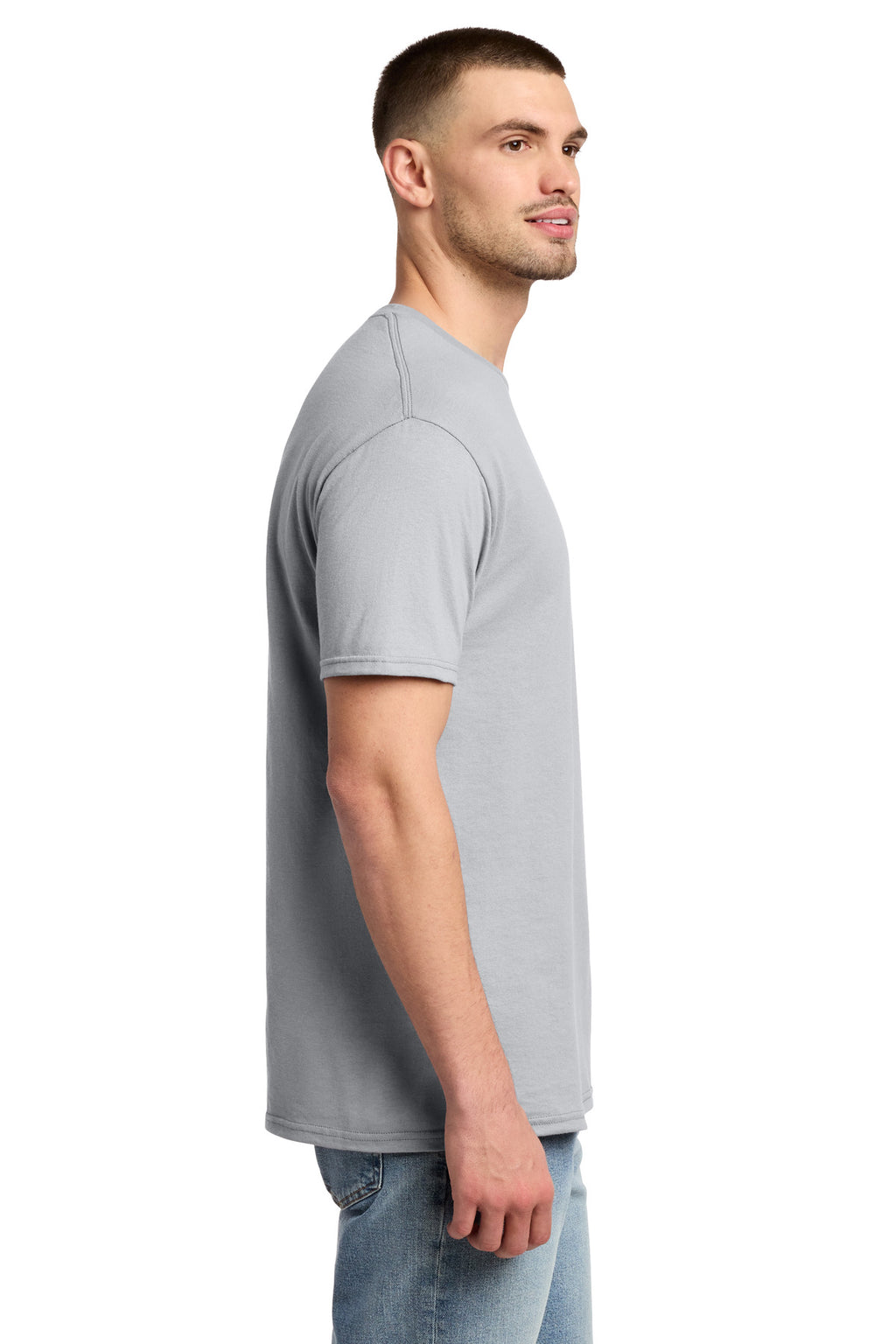Jerzees - Dri-Power 50/50 Cotton/Poly T-Shirt. 29M - Silver - side