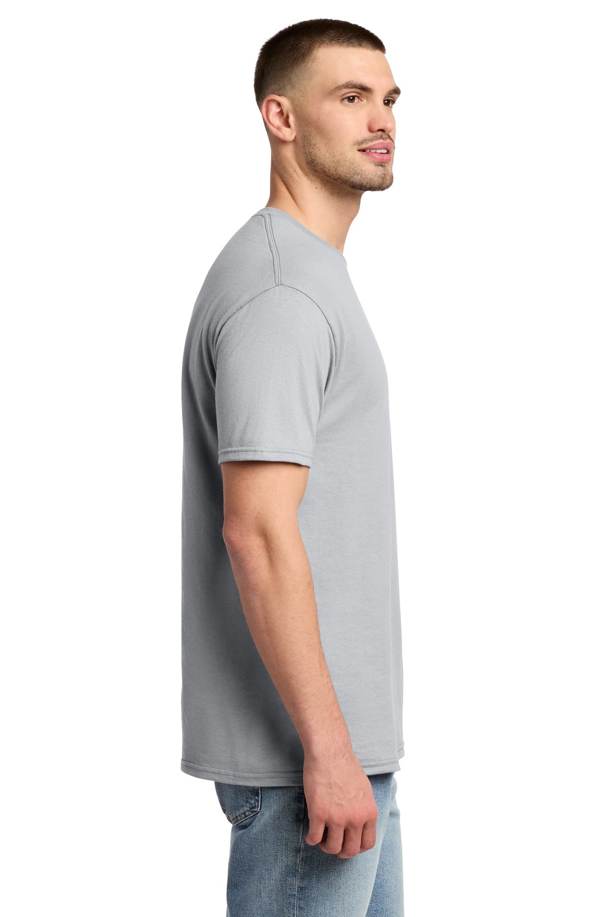 Jerzees - Dri-Power 50/50 Cotton/Poly T-Shirt. 29M - Silver - side