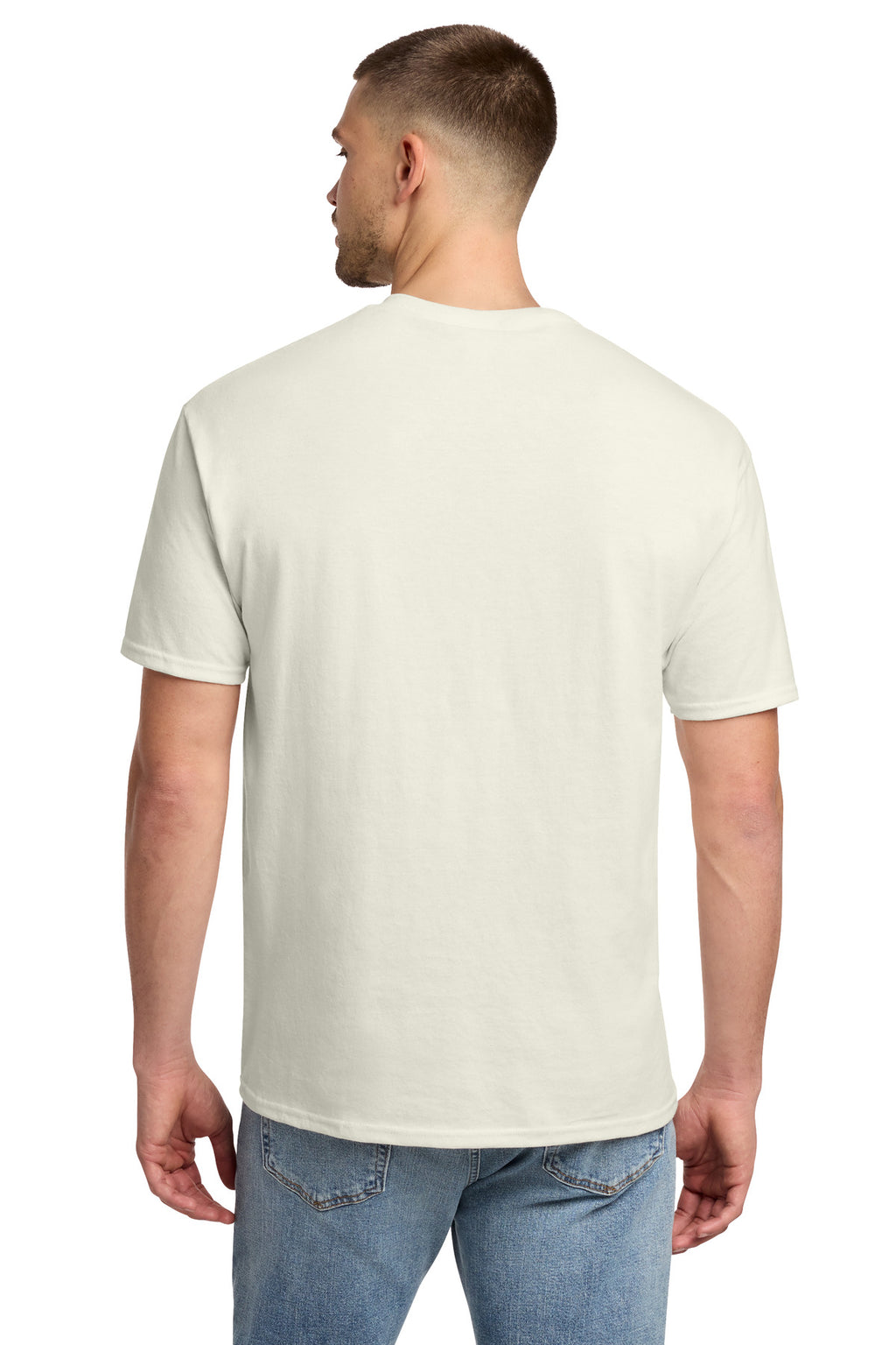 Jerzees - Dri-Power 50/50 Cotton/Poly T-Shirt. 29M - Sweet Cream Heather - back