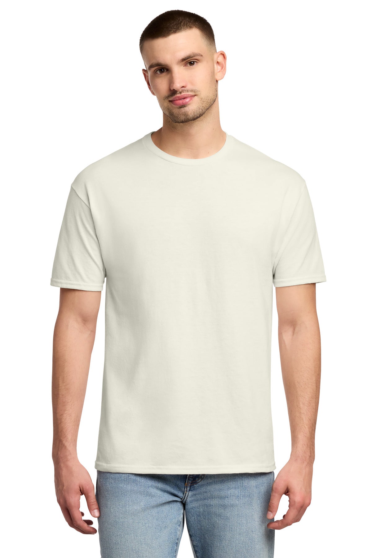 Jerzees - Dri-Power 50/50 Cotton/Poly T-Shirt. 29M - Sweet Cream Heather - front