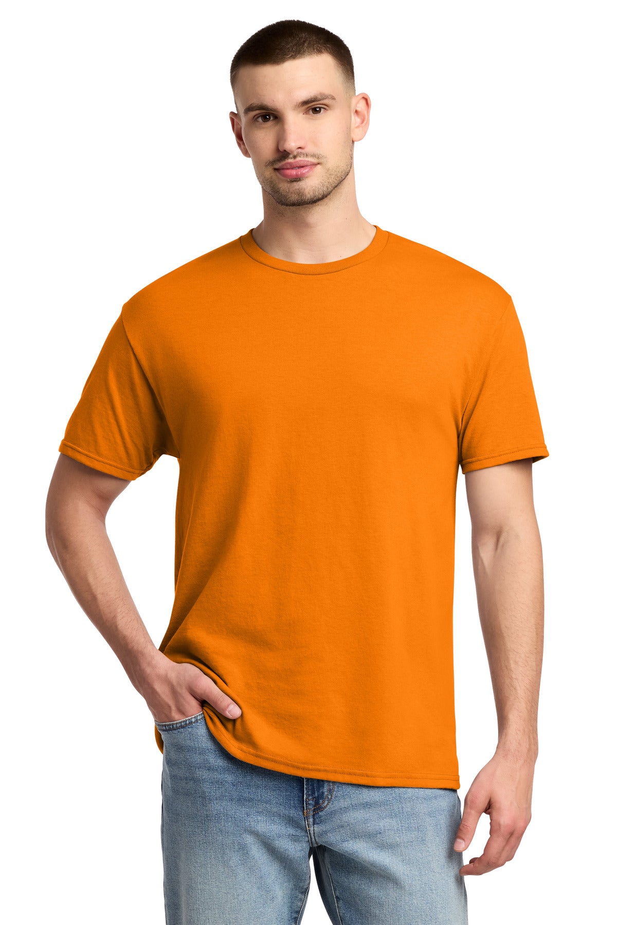 Jerzees - Dri-Power 50/50 Cotton/Poly T-Shirt. 29M - Tennessee Orange - front