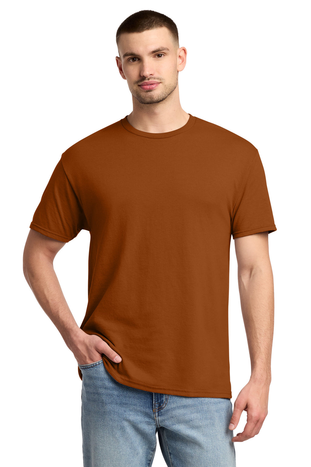 Jerzees - Dri-Power 50/50 Cotton/Poly T-Shirt. 29M - T Orange - front