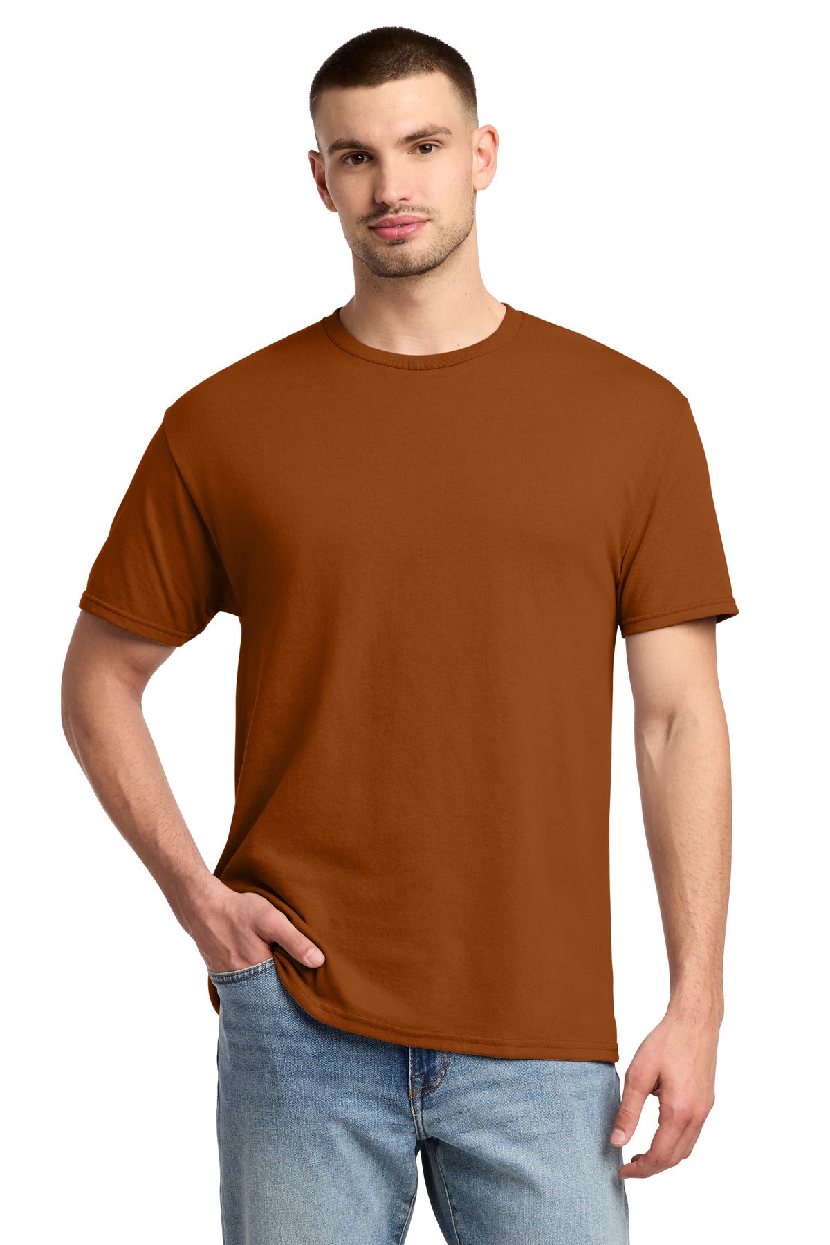 Jerzees - Dri-Power 50/50 Cotton/Poly T-Shirt. 29M - T Orange - front