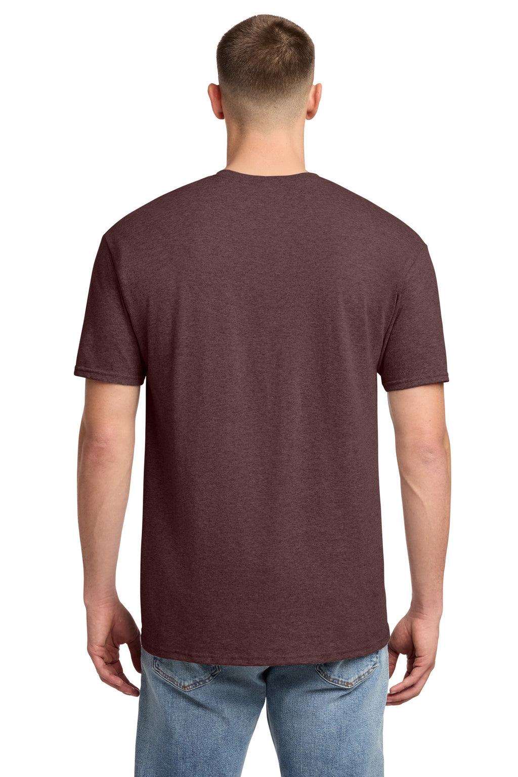 Jerzees - Dri-Power 50/50 Cotton/Poly T-Shirt. 29M - Vintage Heather Maroon - back