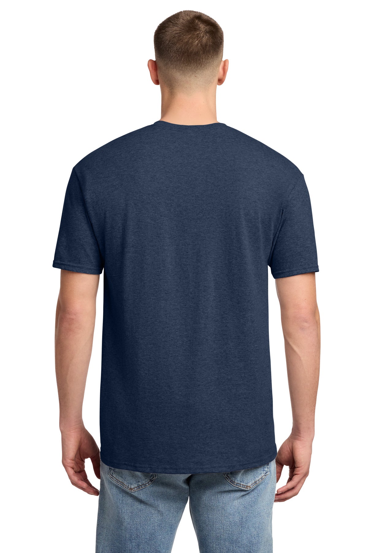Jerzees - Dri-Power 50/50 Cotton/Poly T-Shirt. 29M - Vintage Heather Navy - back