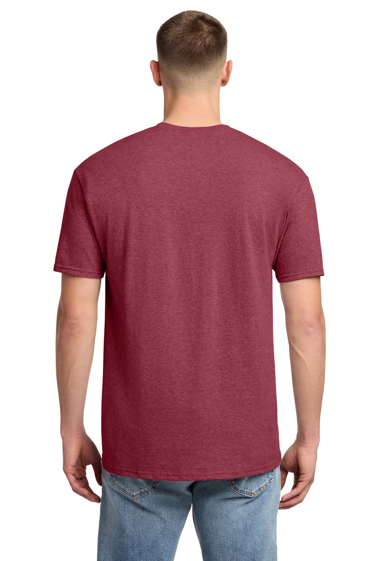 Jerzees - Dri-Power 50/50 Cotton/Poly T-Shirt. 29M - Vintage Heather Red - back