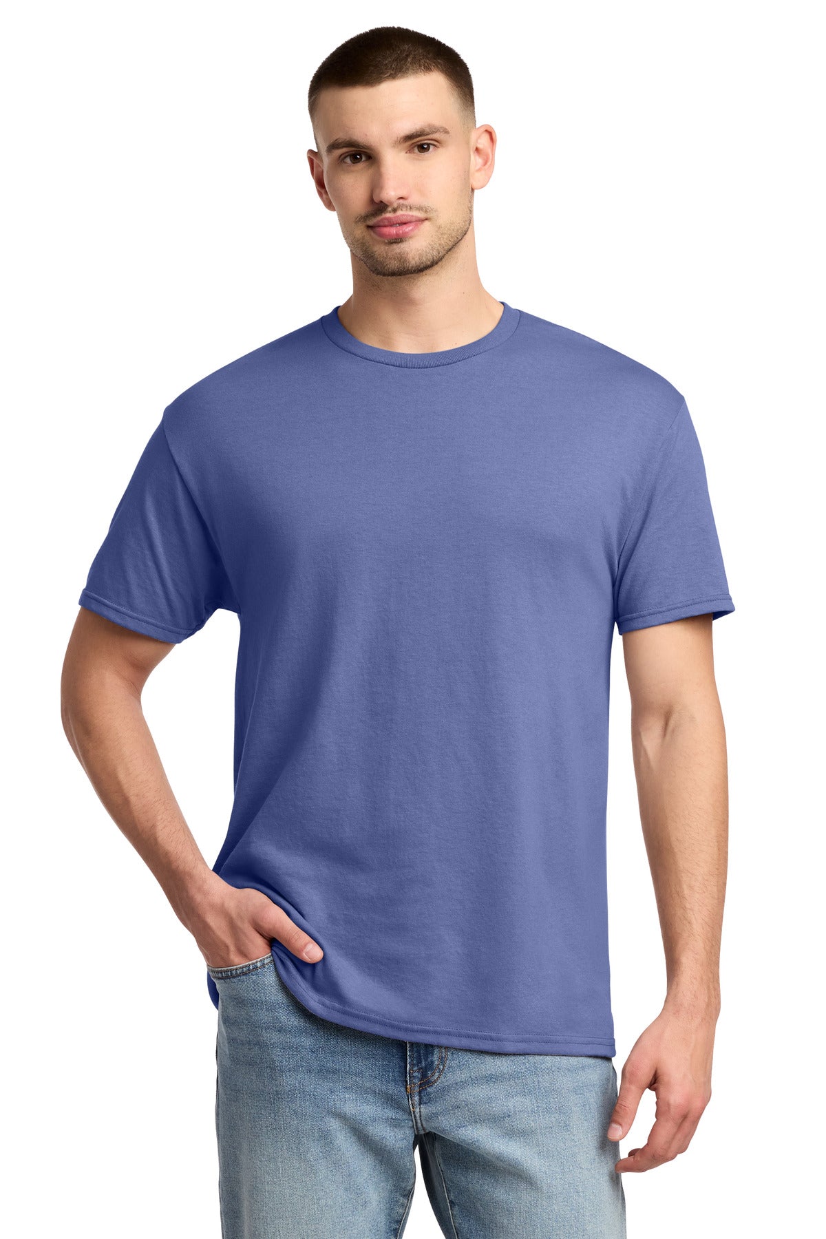 Jerzees - Dri-Power 50/50 Cotton/Poly T-Shirt. 29M - Violet - front