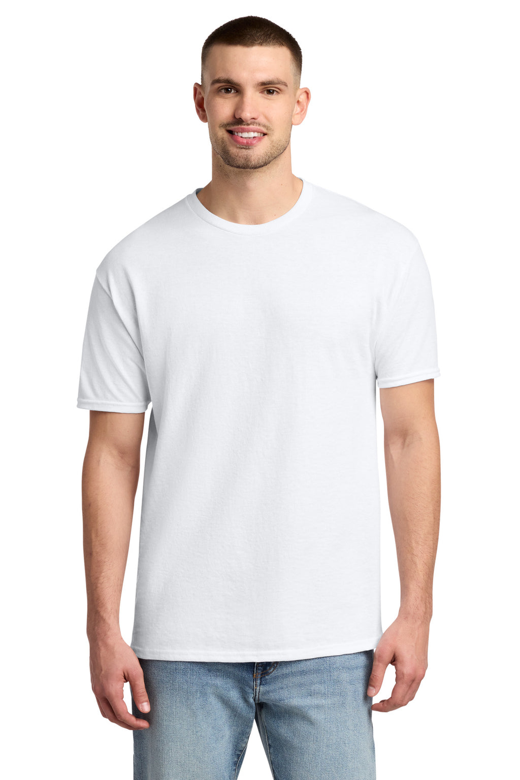 Jerzees - Dri-Power 50/50 Cotton/Poly T-Shirt. 29M - White - front
