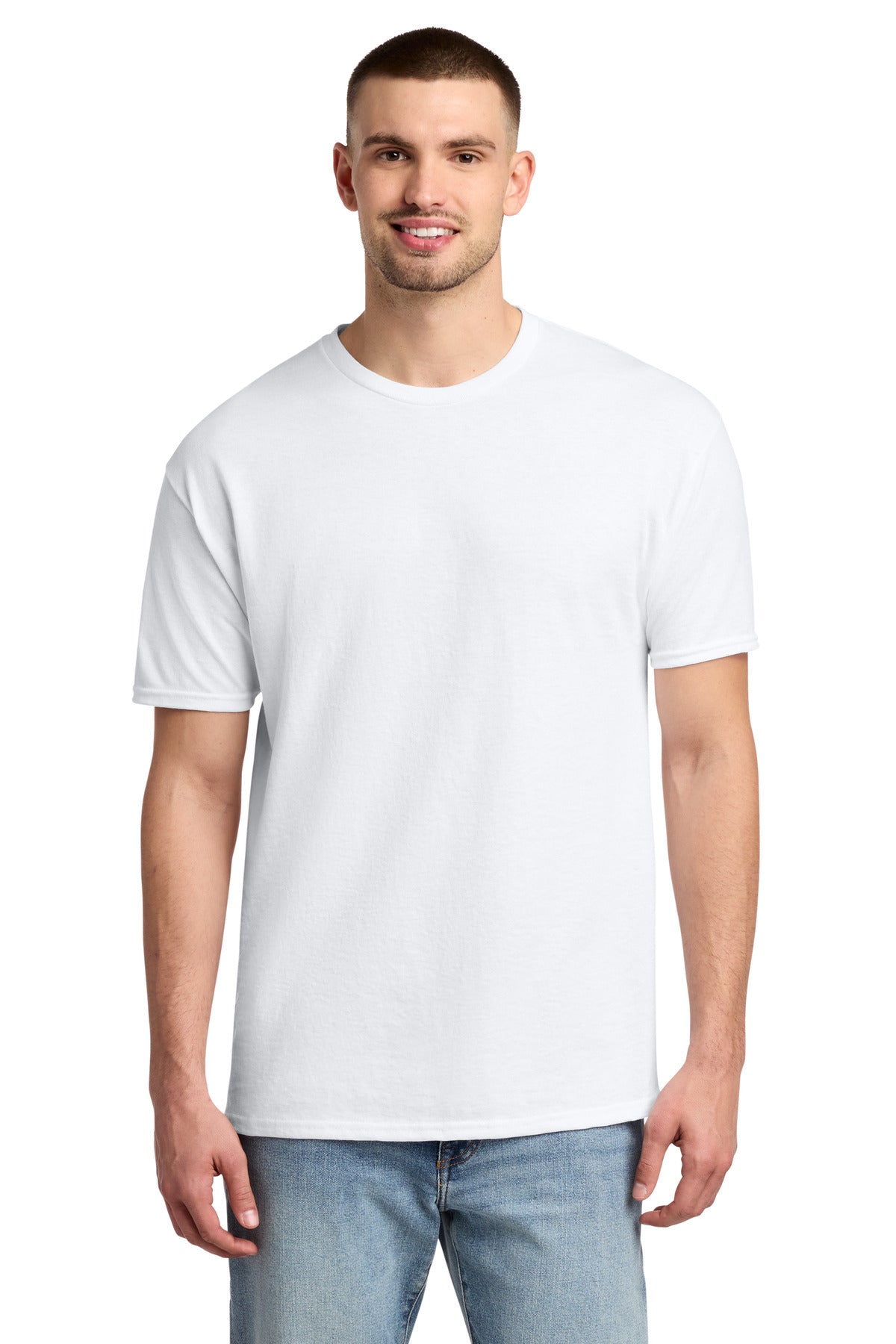 Jerzees - Dri-Power 50/50 Cotton/Poly T-Shirt. 29M - White - front