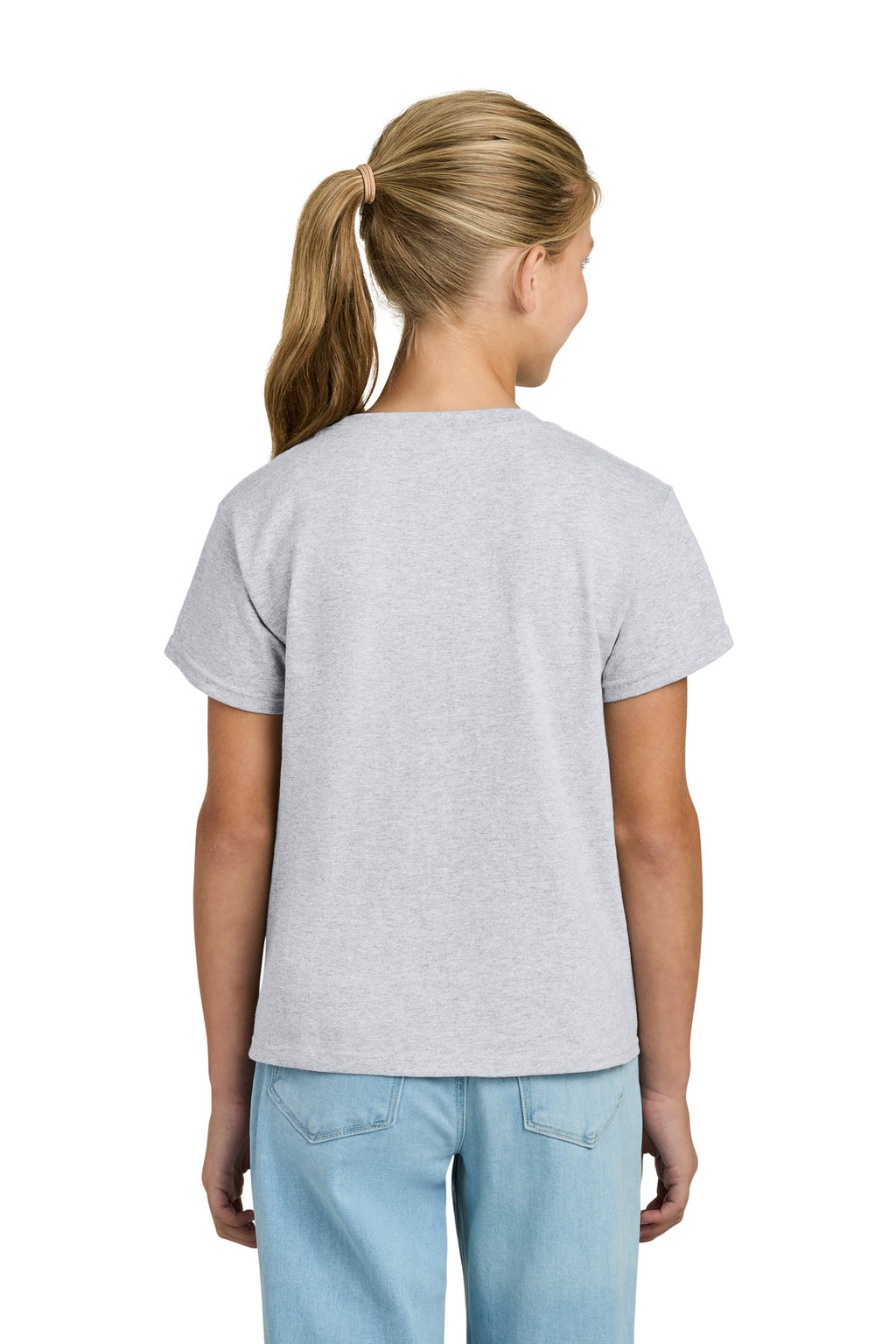 Gildan Youth Light Cotton Tee 3000B - Ash Grey - back
