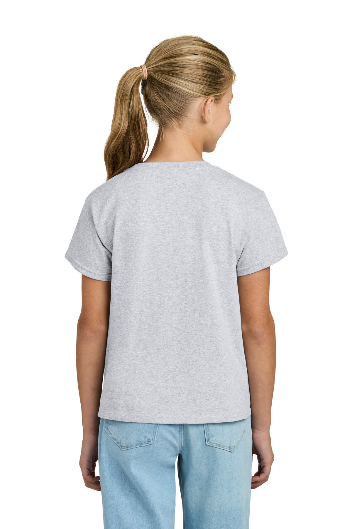 Gildan Youth Light Cotton Tee 3000B - Ash Grey - back