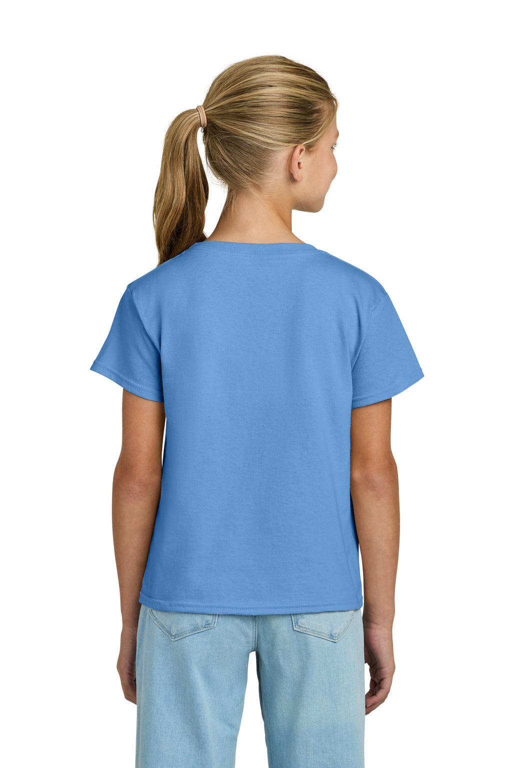 Gildan Youth Light Cotton Tee 3000B - Carolina Blue - back