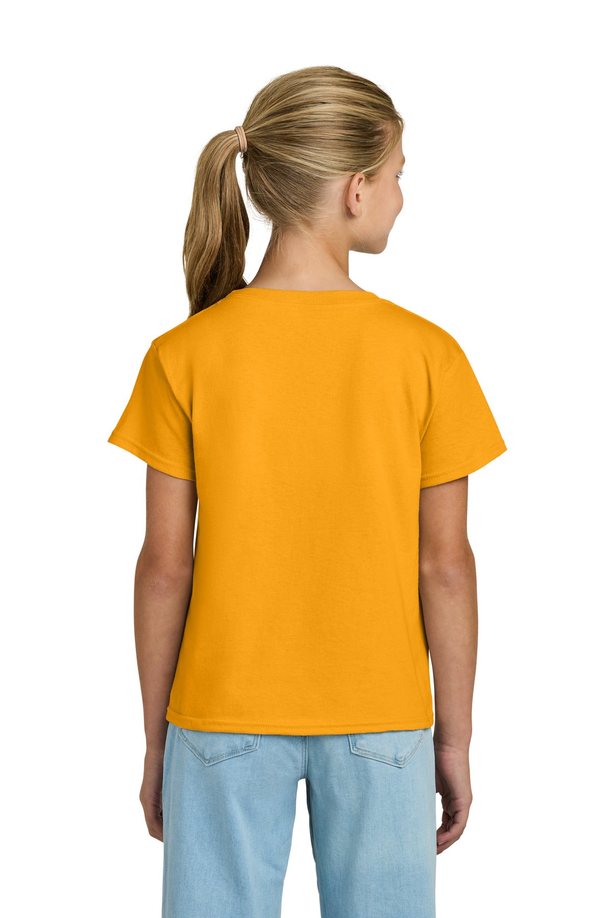 Gildan Youth Light Cotton Tee 3000B - Gold - back