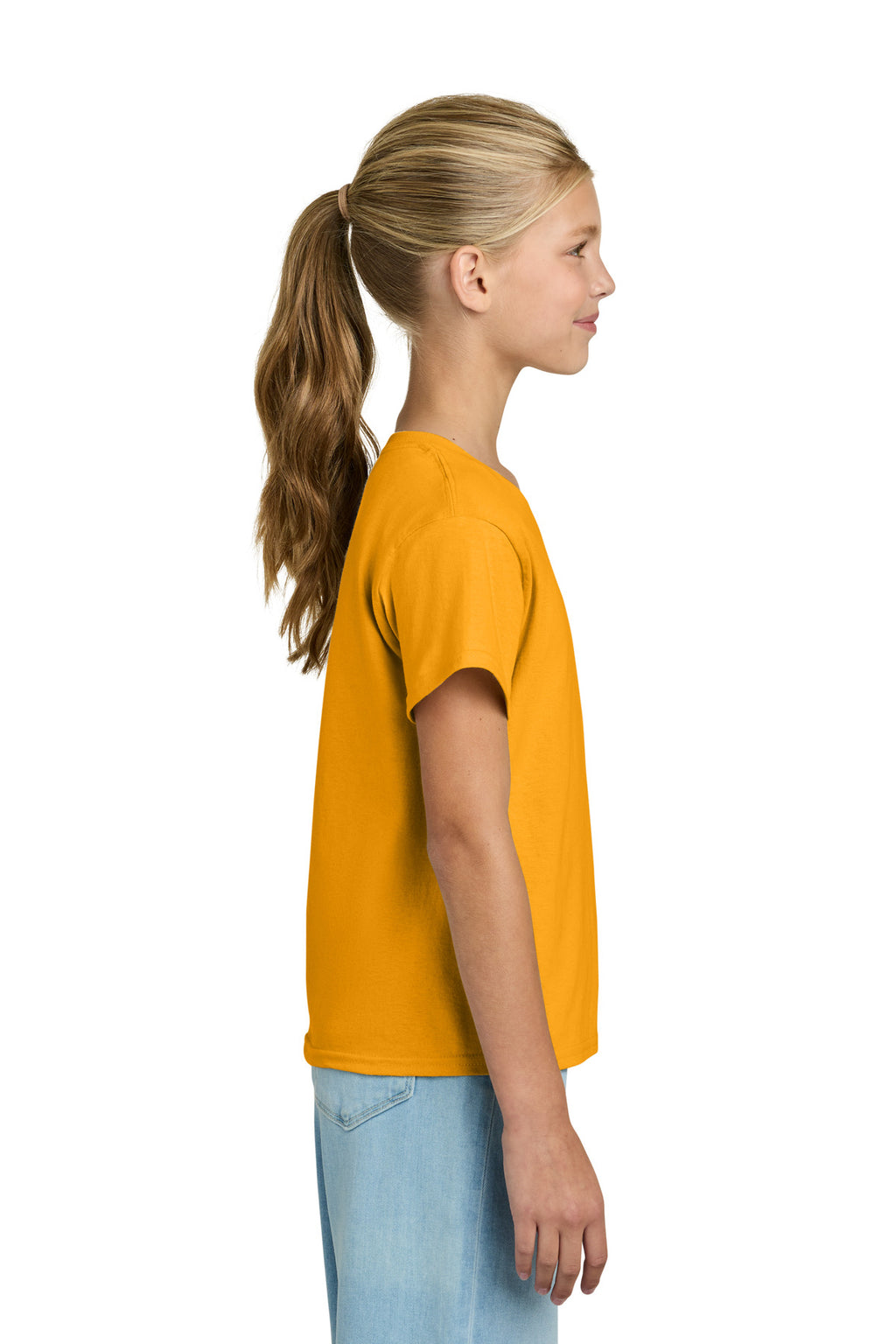Gildan Youth Light Cotton Tee 3000B - Gold - side