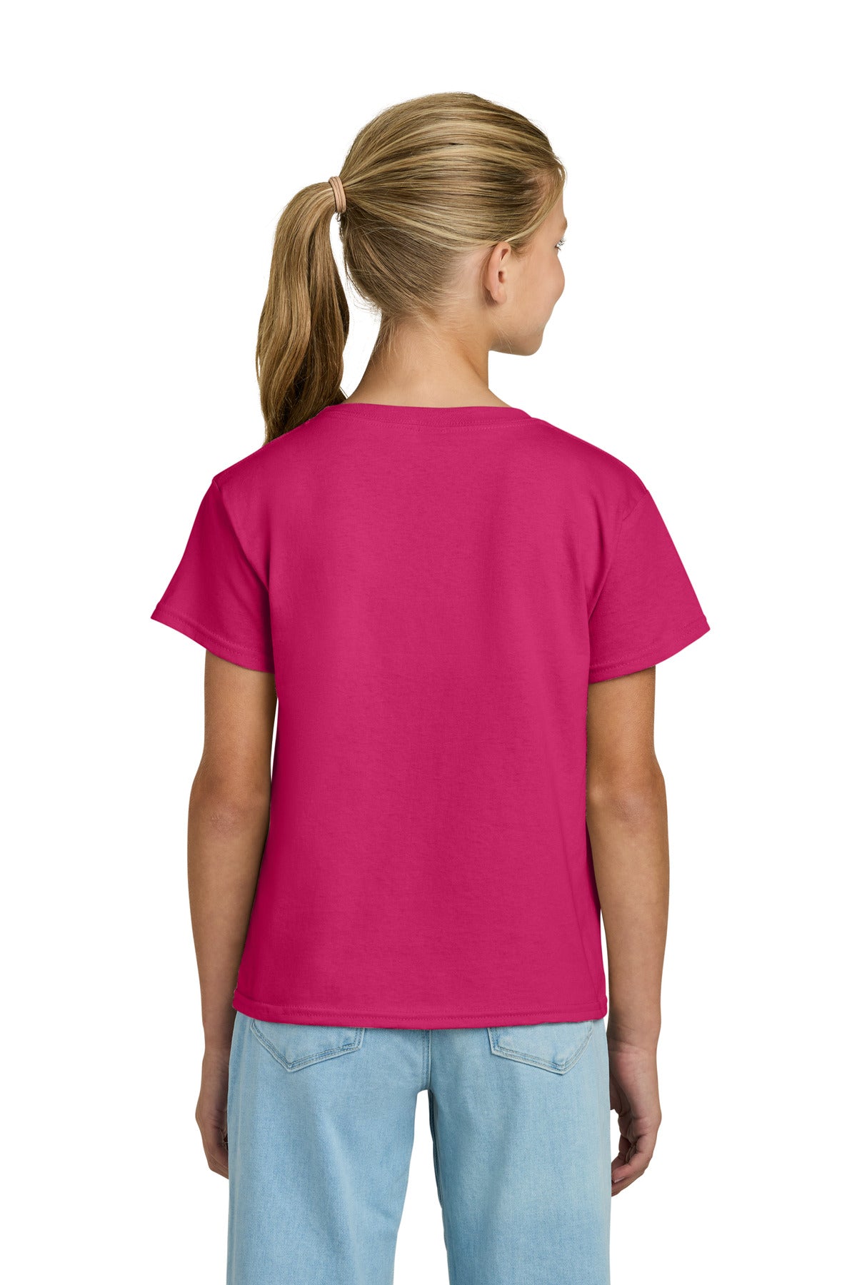 Gildan Youth Light Cotton Tee 3000B - Heliconia - back