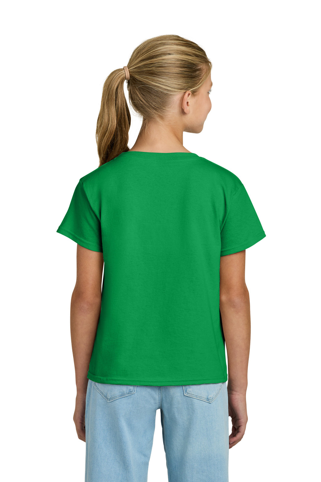 Gildan Youth Light Cotton Tee 3000B - Irish Green - back