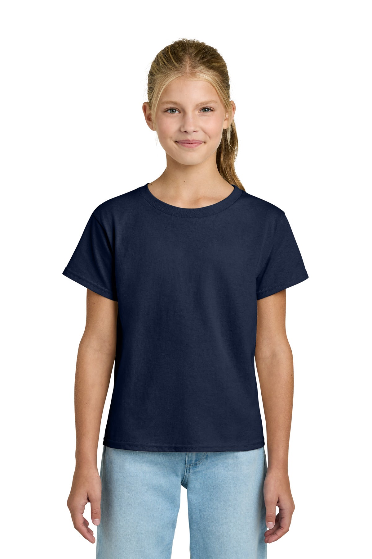 Gildan Youth Light Cotton Tee 3000B - Navy - front