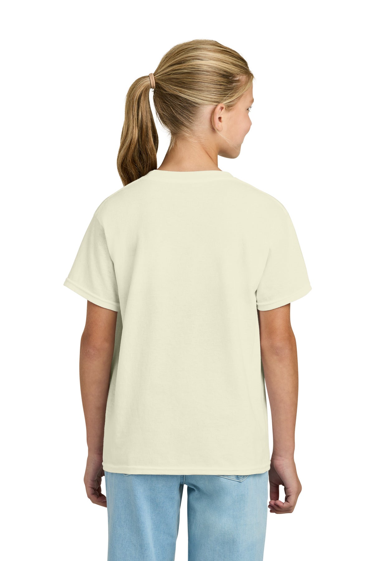 Gildan Youth Light Cotton Tee 3000B - Off White - back
