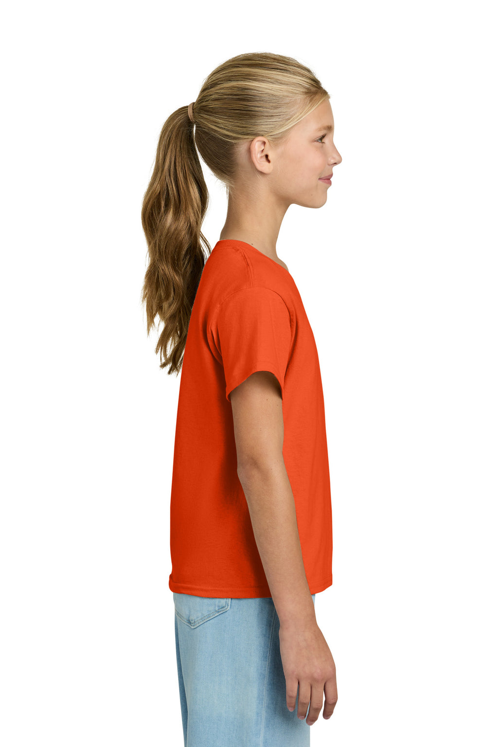 Gildan Youth Light Cotton Tee 3000B - Orange - side
