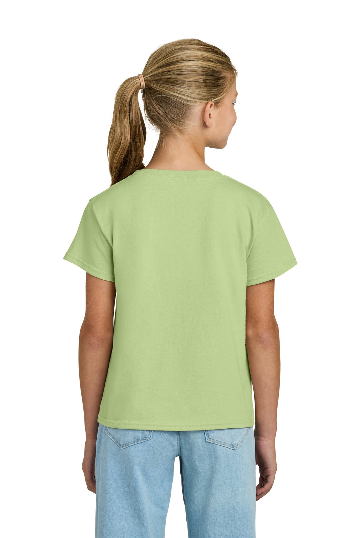 Gildan Youth Light Cotton Tee 3000B - Pistachio - back