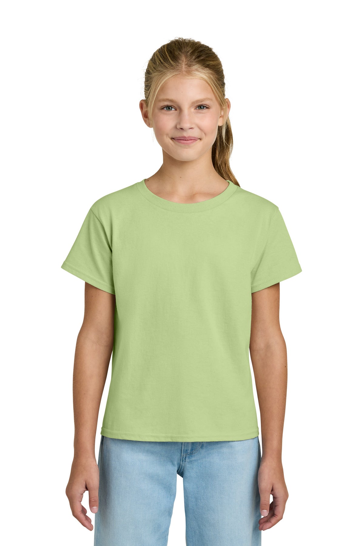 Gildan Youth Light Cotton Tee 3000B - Pistachio - front