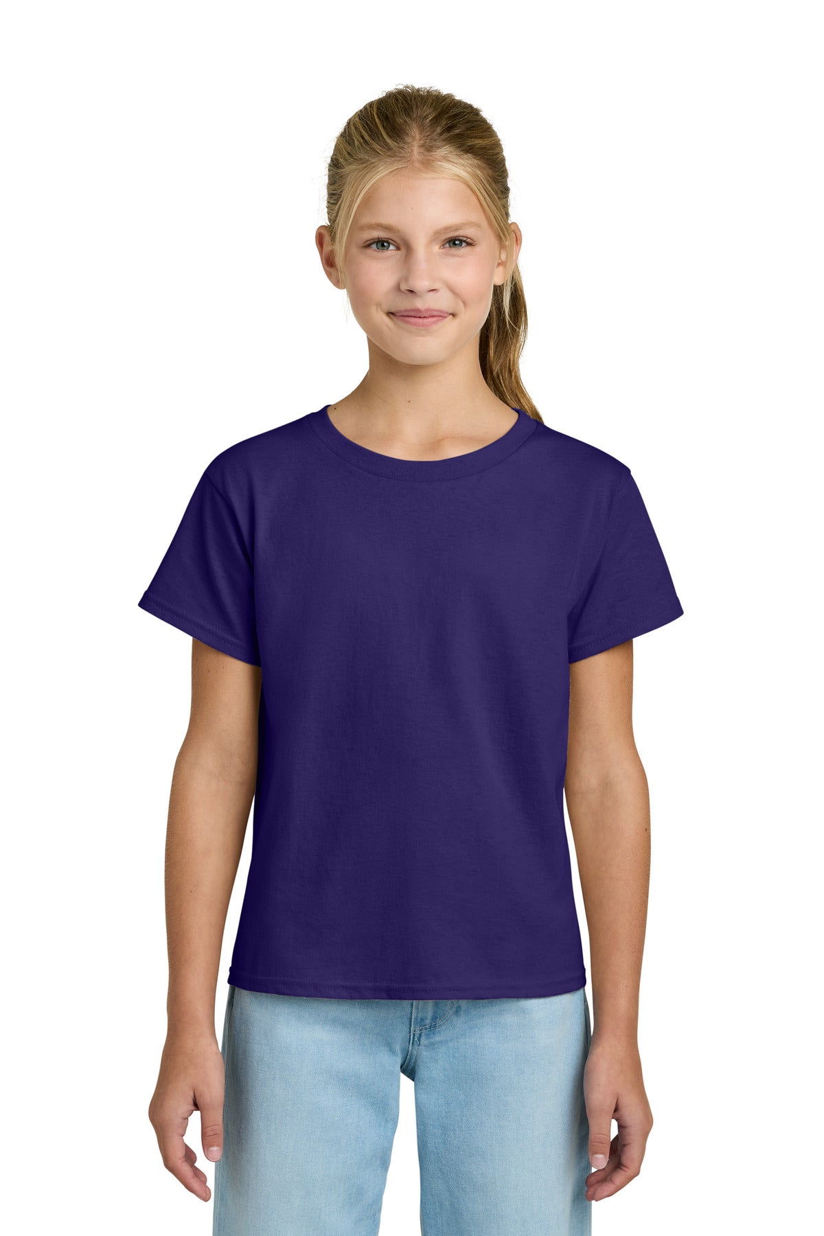 Gildan Youth Light Cotton Tee 3000B - Purple - front
