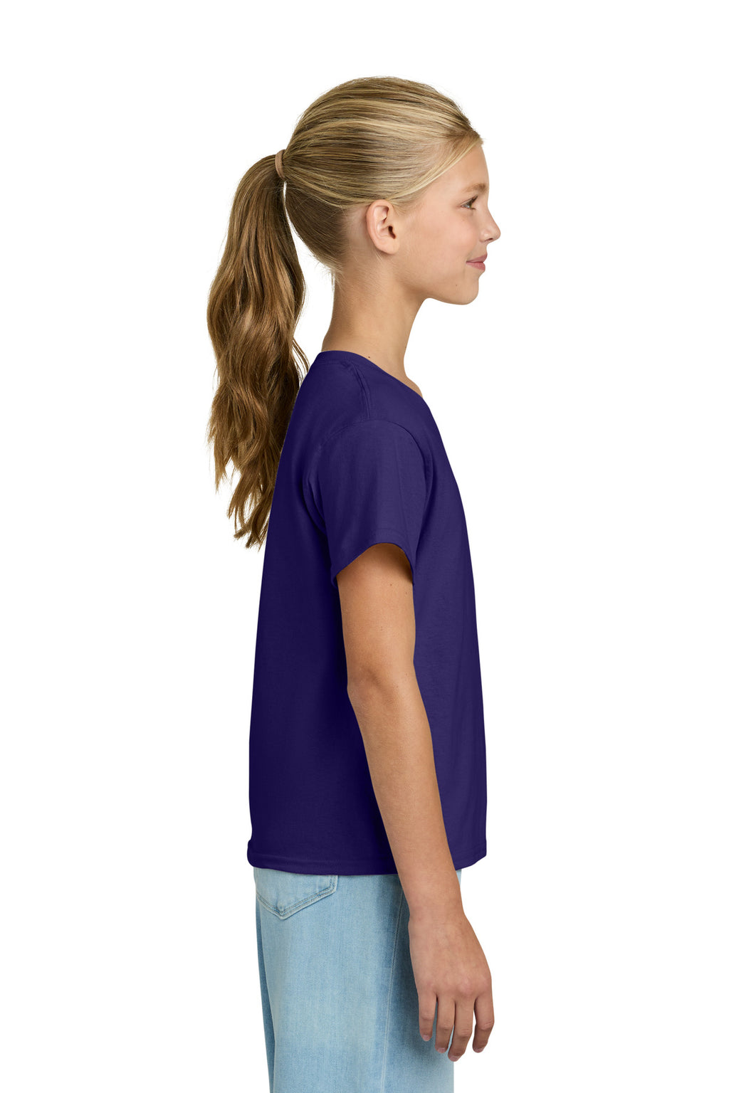 Gildan Youth Light Cotton Tee 3000B - Purple - side
