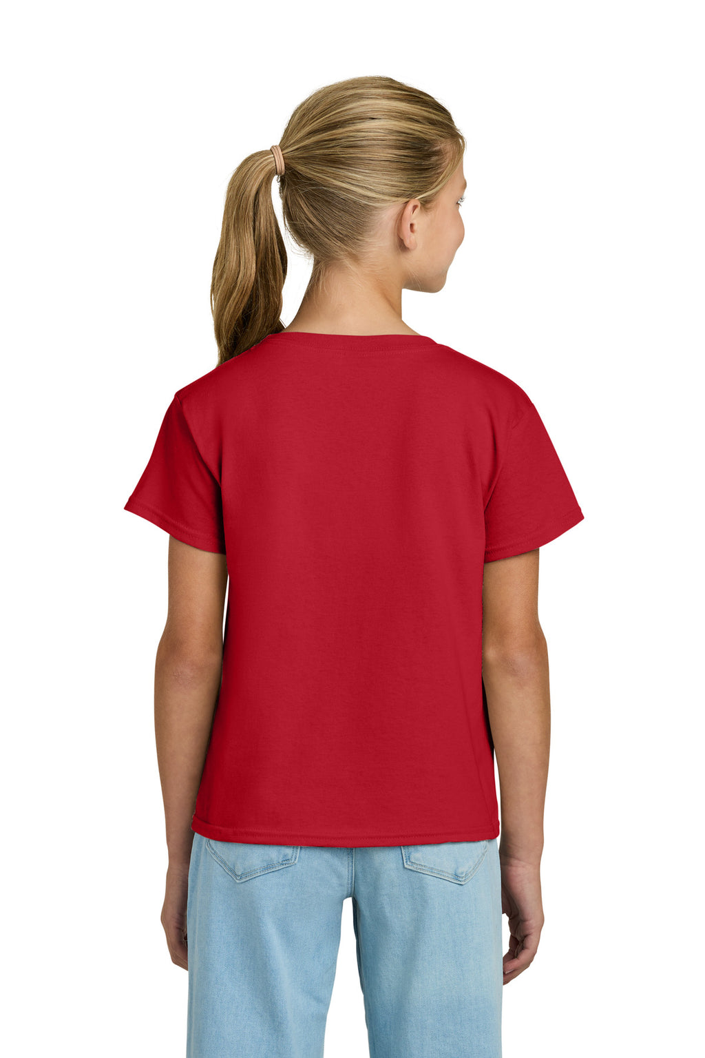 Gildan Youth Light Cotton Tee 3000B - Red - back