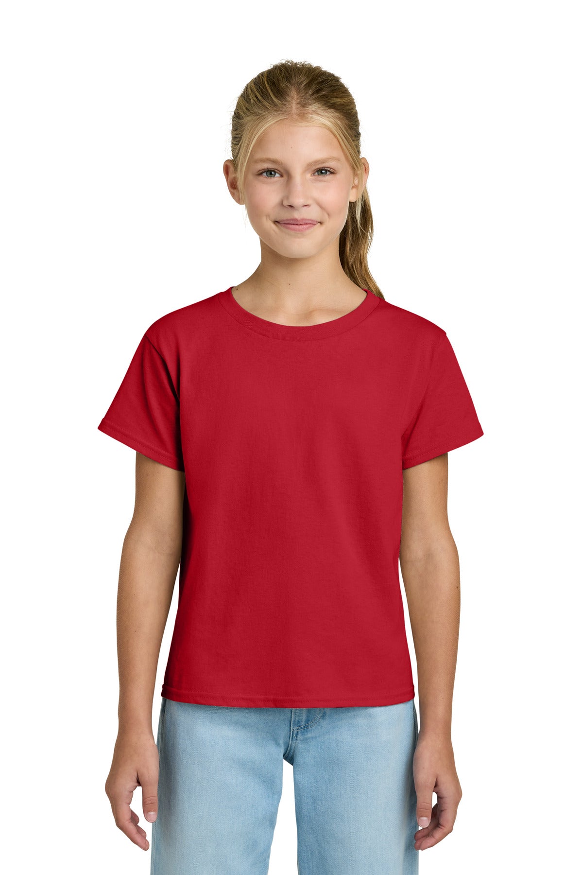 Gildan Youth Light Cotton Tee 3000B - Red - front