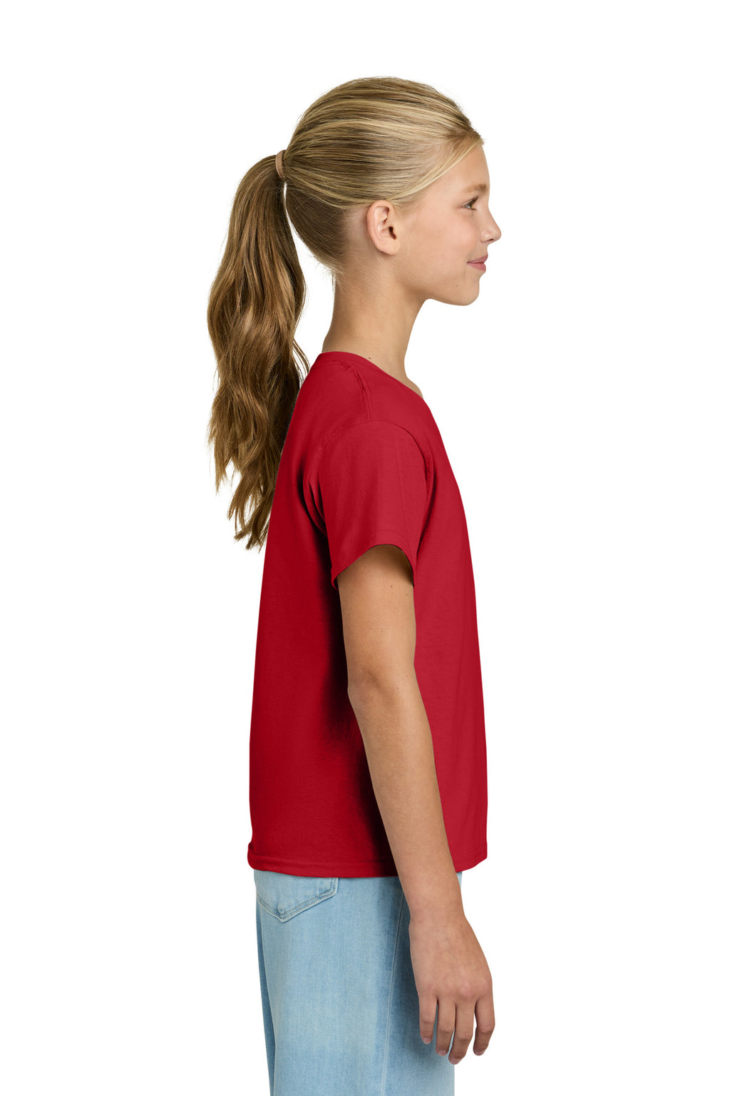 Gildan Youth Light Cotton Tee 3000B - Red - side