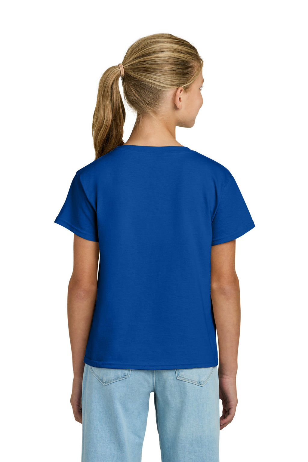 Gildan Youth Light Cotton Tee 3000B - Royal - back