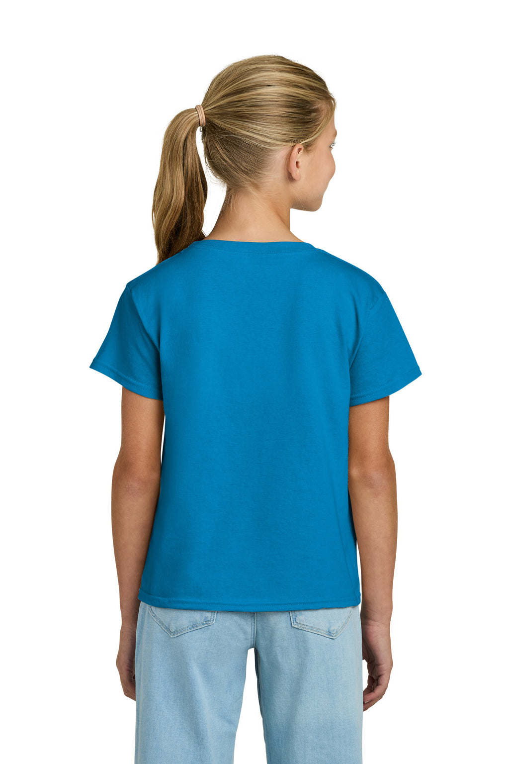 Gildan Youth Light Cotton Tee 3000B - Sapphire - back