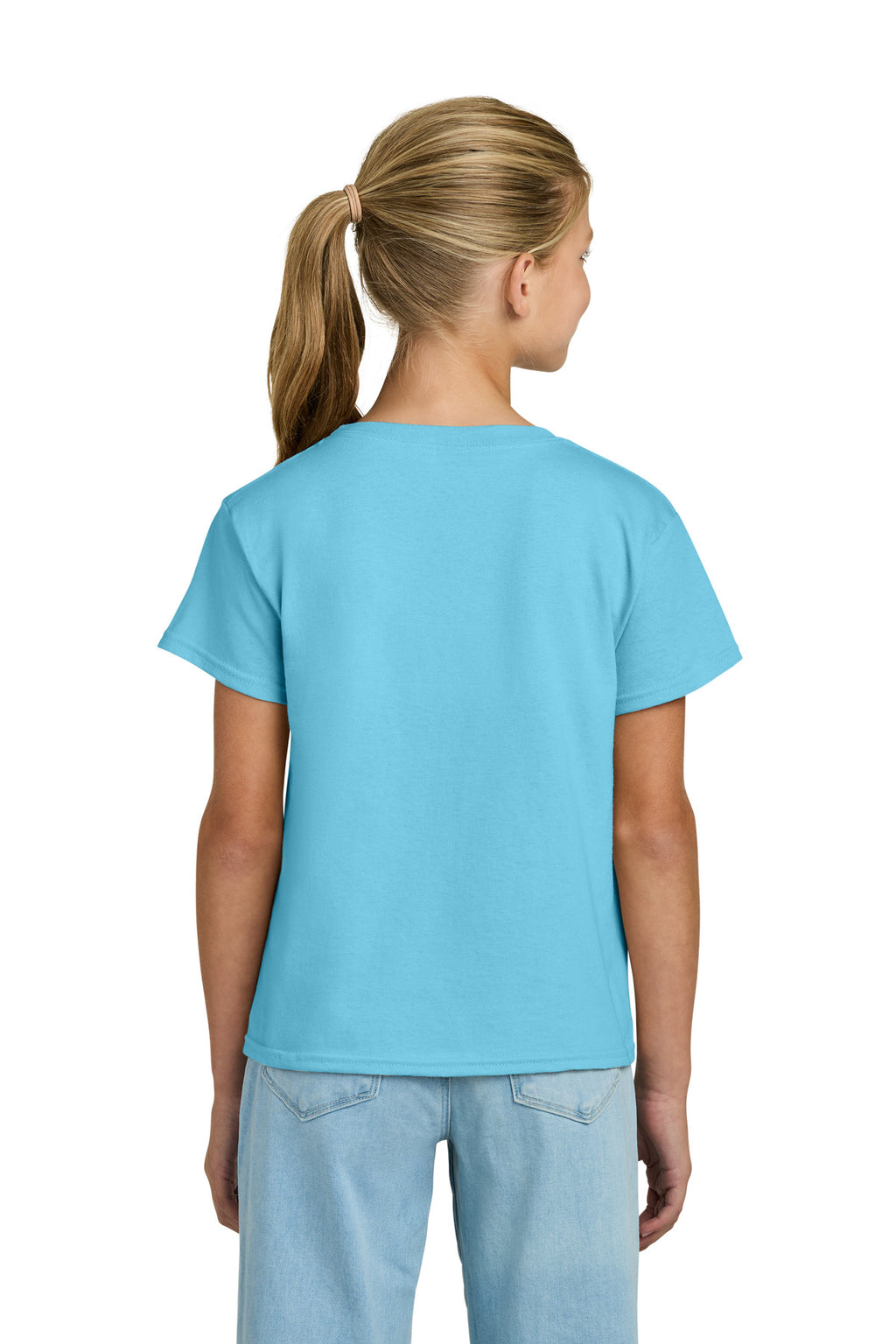 Gildan Youth Light Cotton Tee 3000B - Sky - back