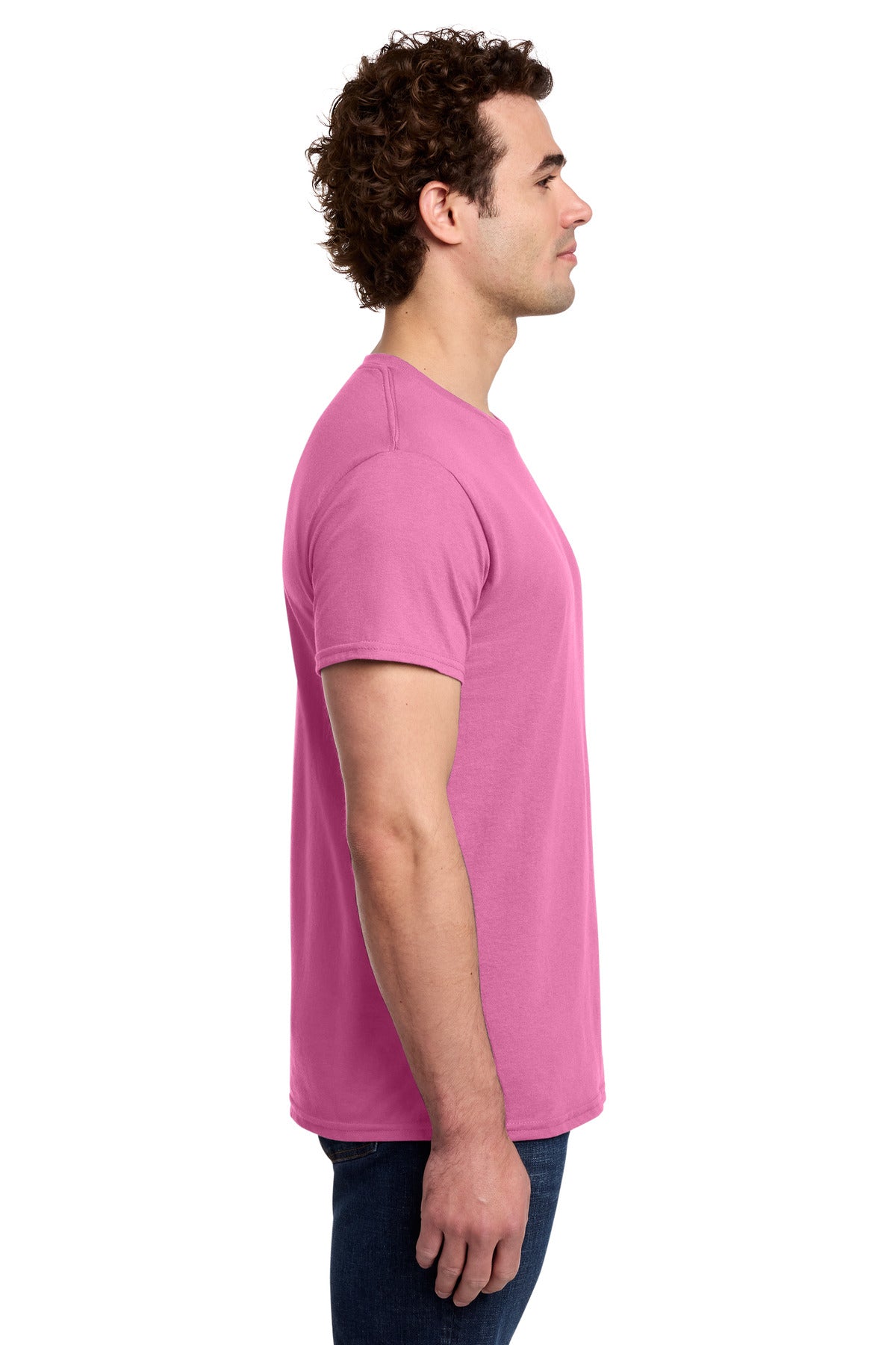 Gildan Light Cotton Tee 3000 - Azalea - side