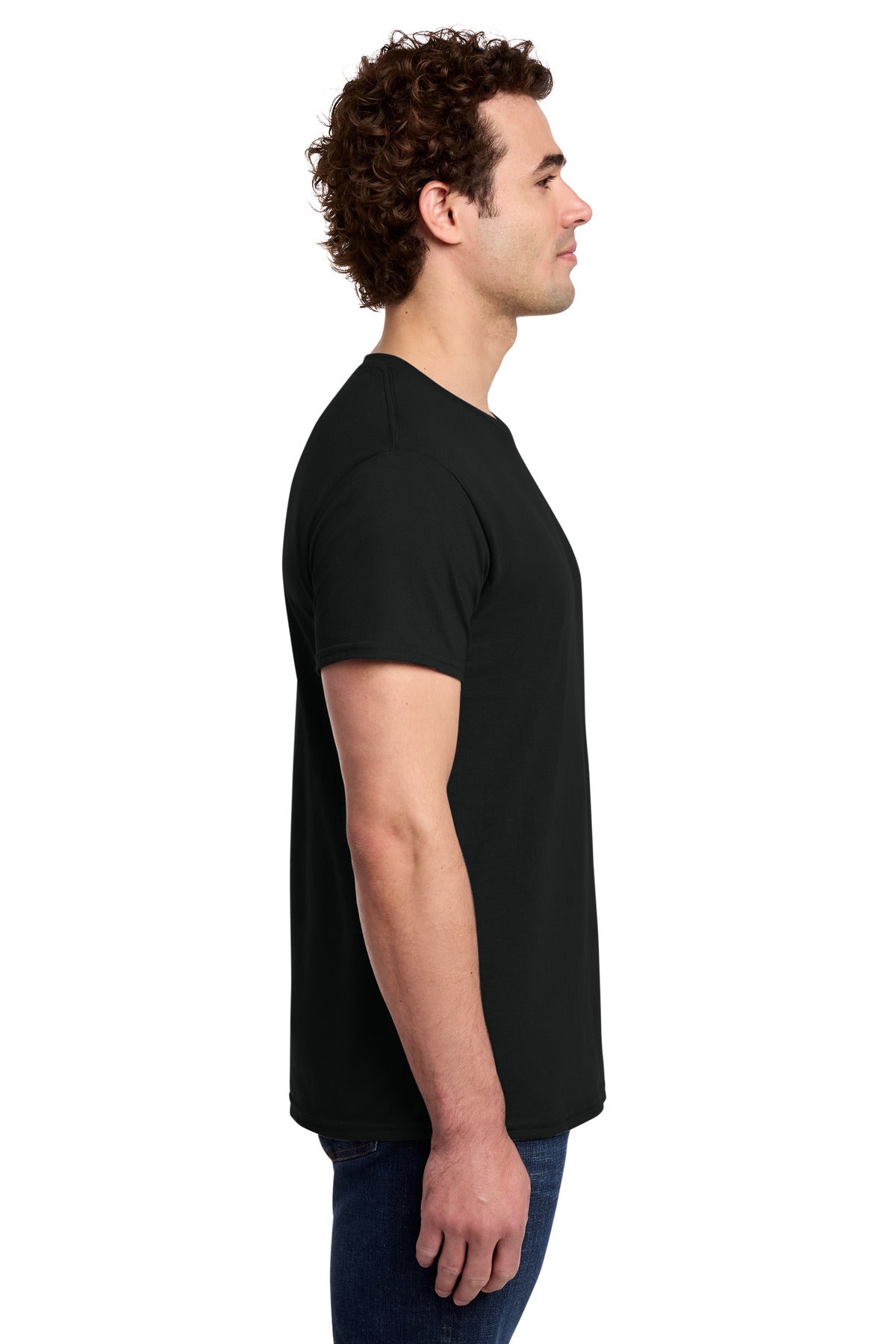 Gildan Light Cotton Tee 3000 - Black - side