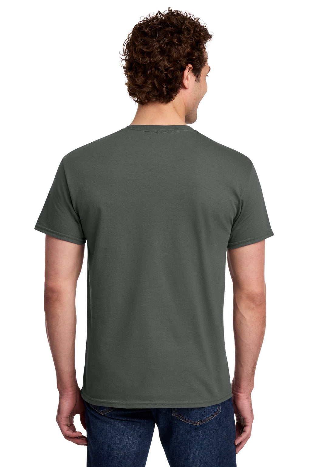 Gildan Light Cotton Tee 3000 - Charcoal - back