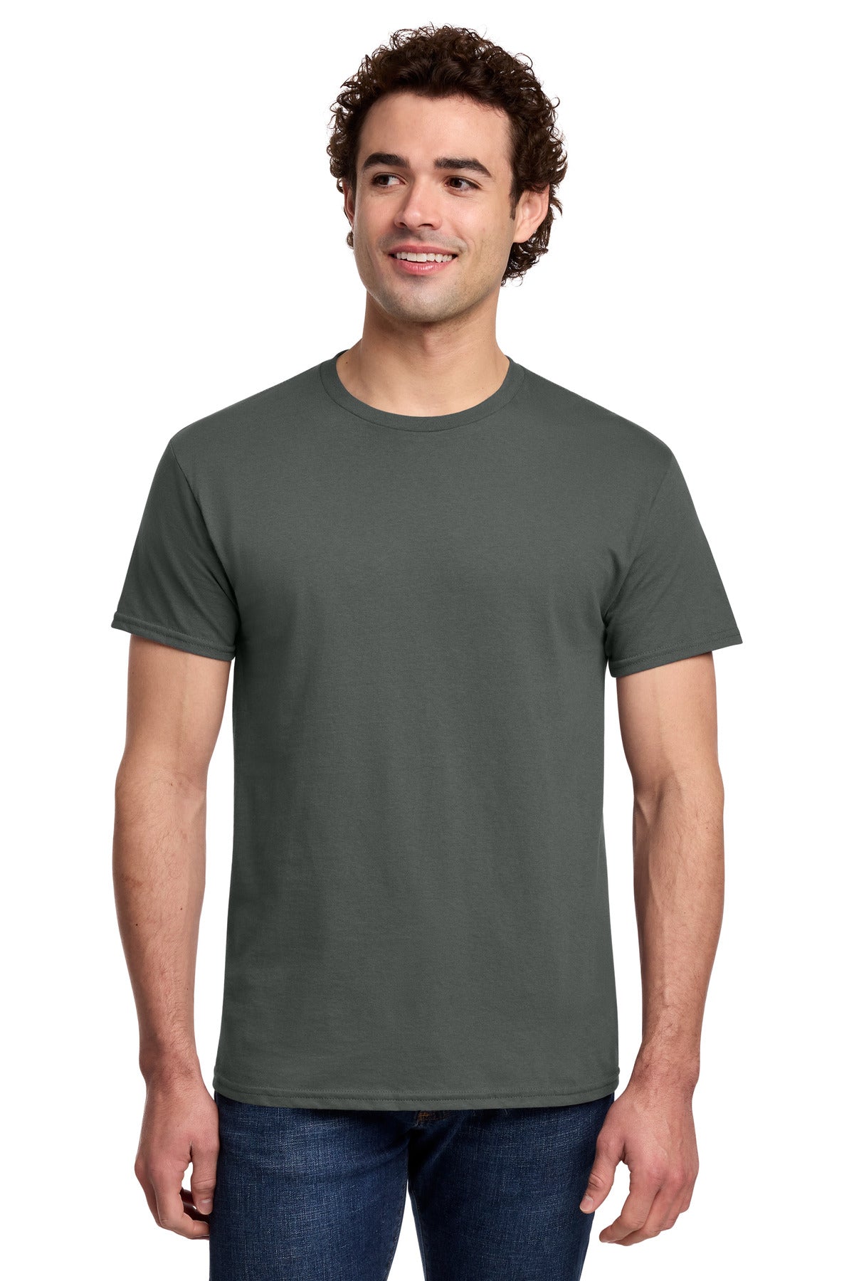 Gildan Light Cotton Tee 3000 - Charcoal - front