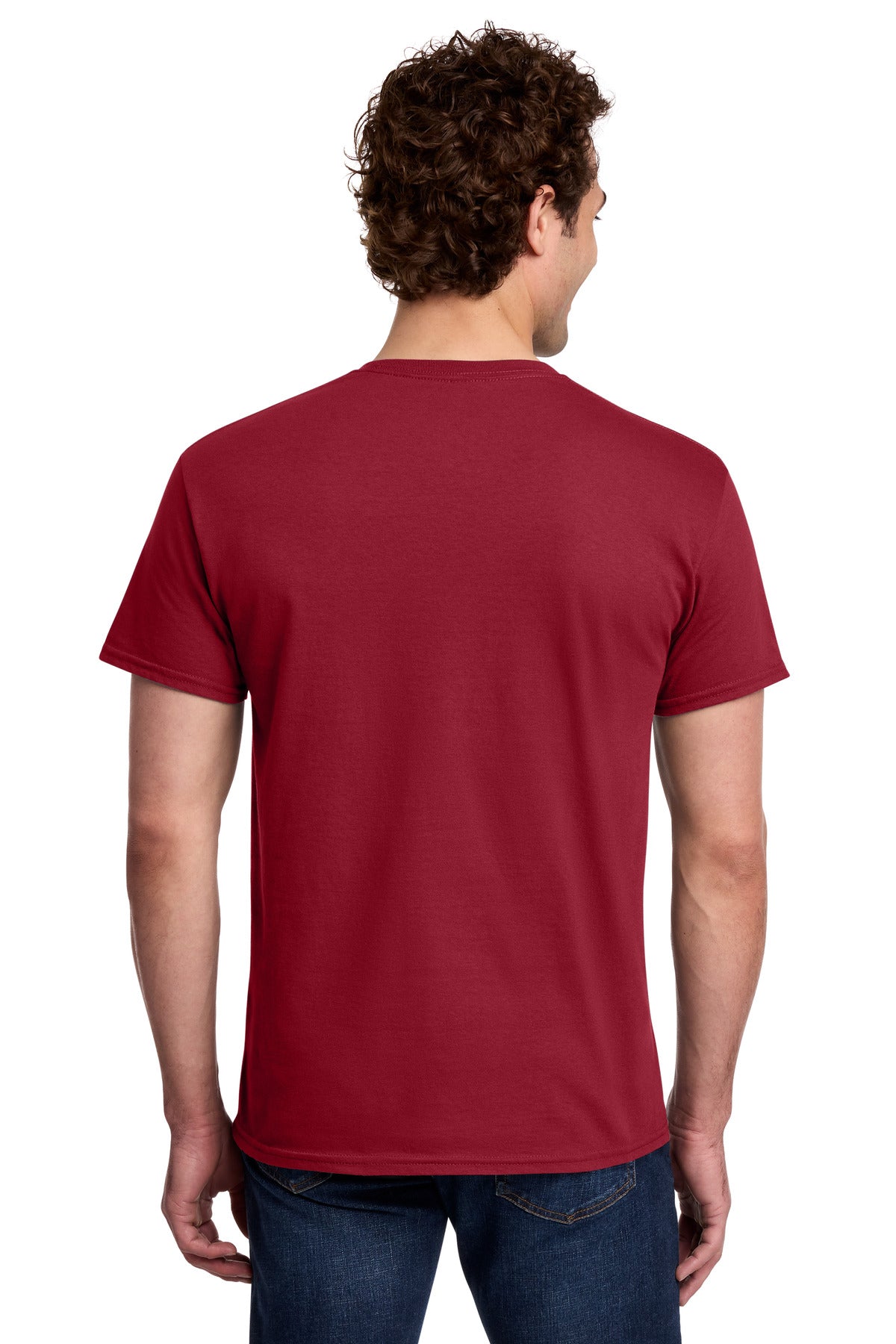 Gildan Light Cotton Tee 3000 - Cherry Red - back