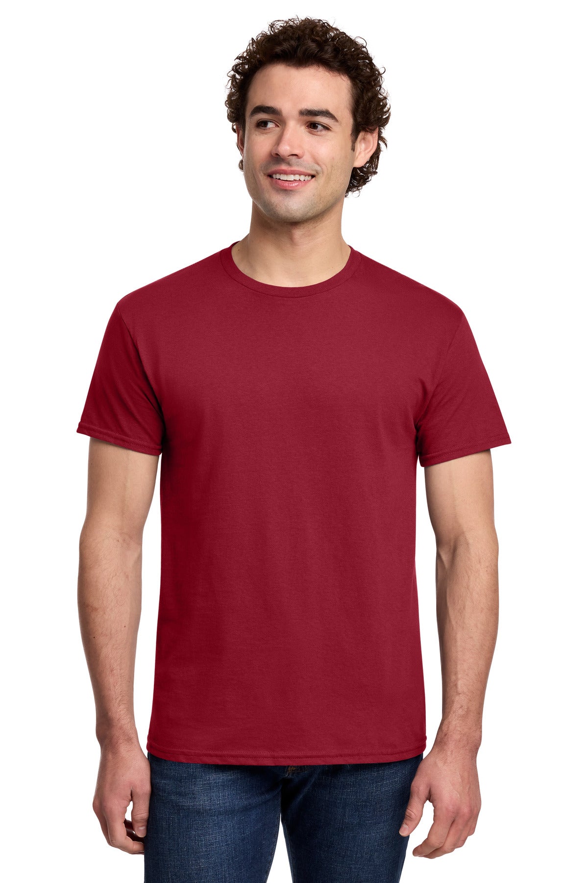 Gildan Light Cotton Tee 3000 - Cherry Red - front