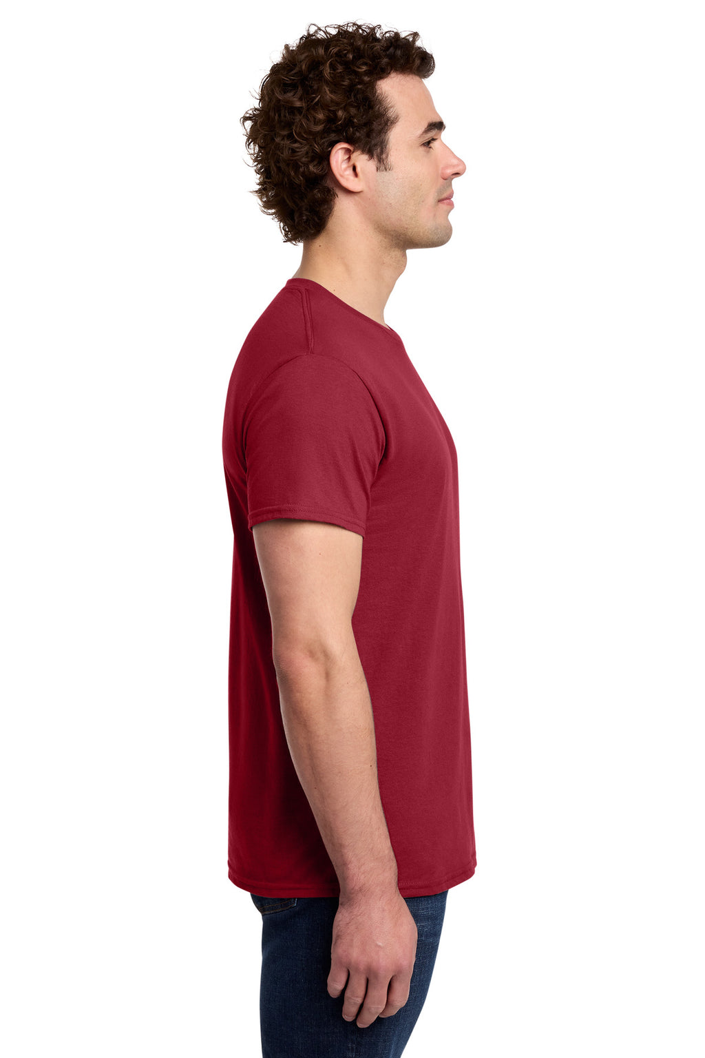 Gildan Light Cotton Tee 3000 - Cherry Red - side